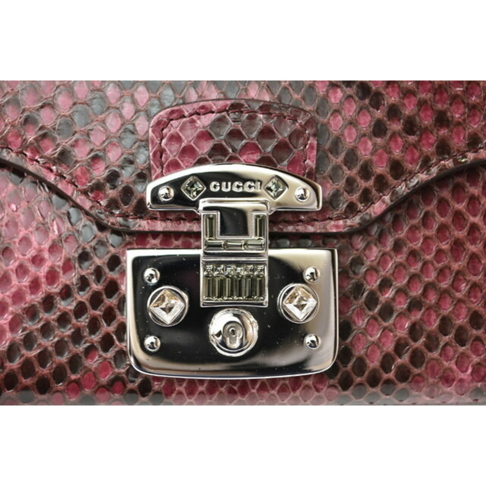 Gucci Chain Wallet Python Pink Multi - image 3